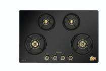 Kutchina ALEXA 478 DX Black 4 Burners Glass Cooktop_0