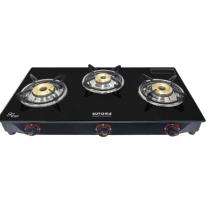 Kutchina CRYSTALLO 3B Black 3 Burners Glass Cooktop_0