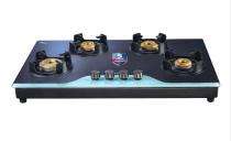Kutchina CRYSTALLO 4B Black 4 Burners Glass Cooktop_0