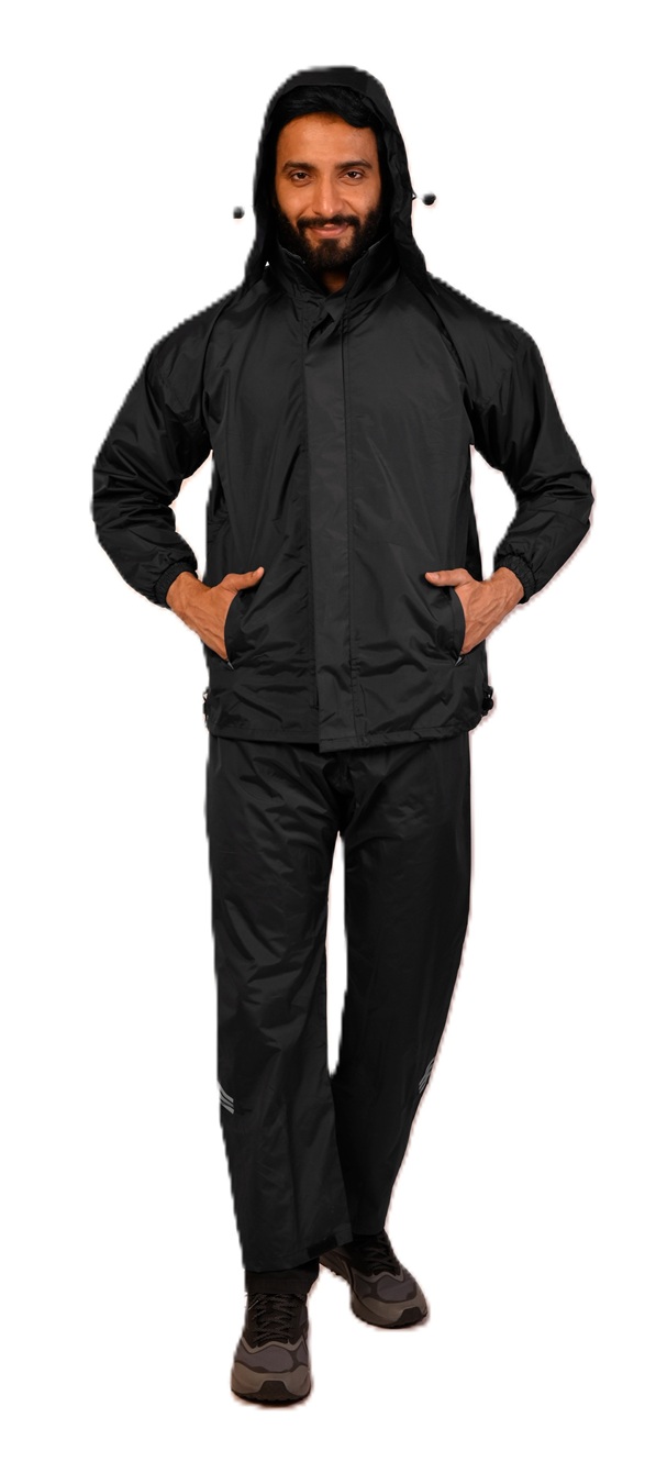 Duckback Polyester Raincoats DB-DIGNITY-BLACK-M M_1