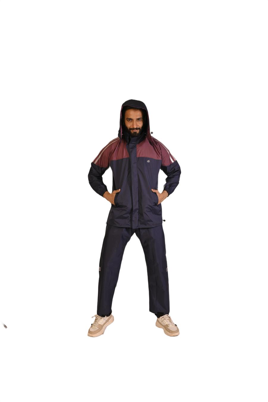 Duckback Polyester Raincoats DB-CAPTAIN-MAROON-L L_1