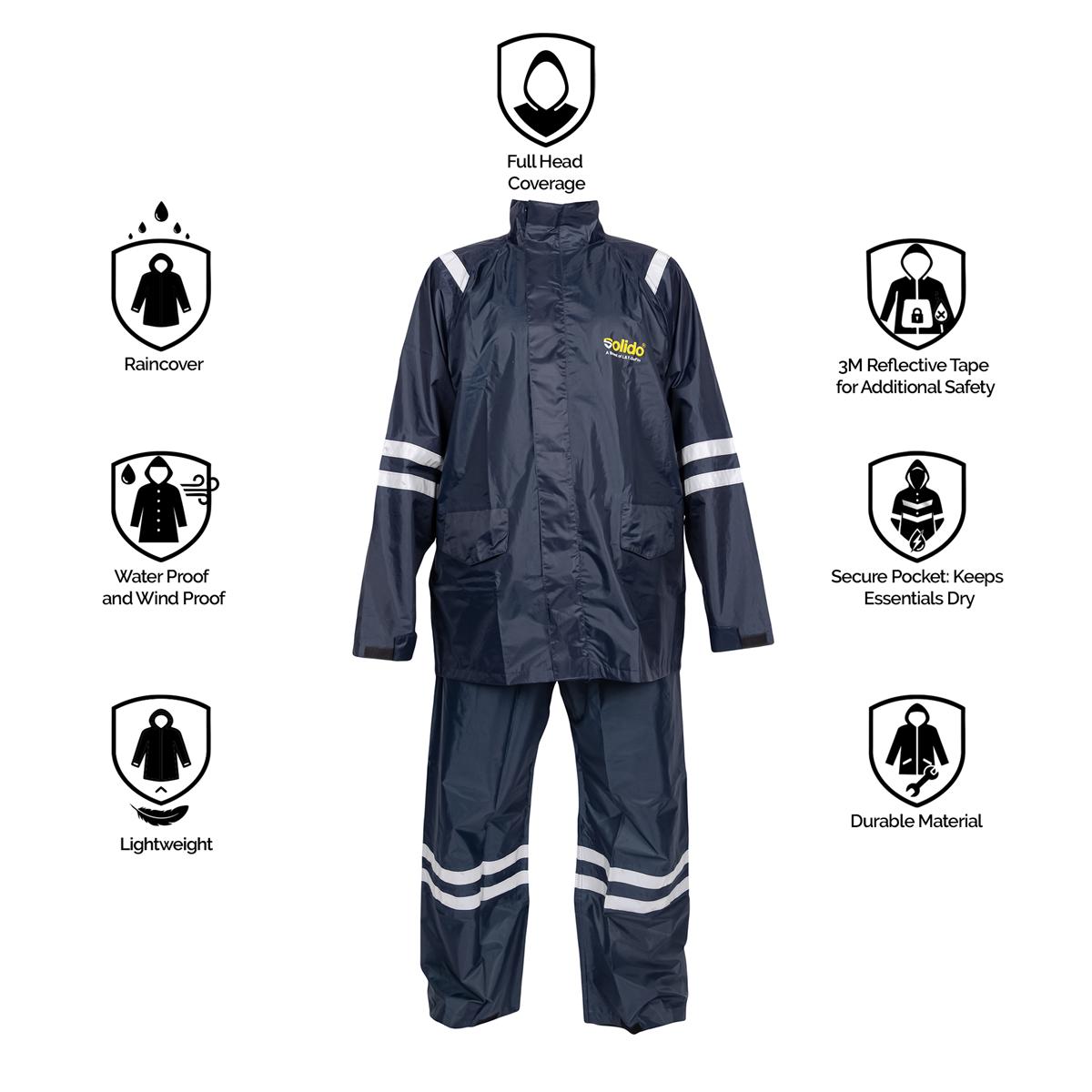 L&T SuFin Brand - Solido Polyester Raincoats Wave RA 02 M8 L_2