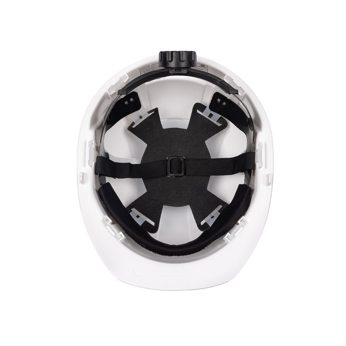 L&T SuFin Brand - Solido HDPE White Air Ventilated Safety Helmets Elite HA05R_1