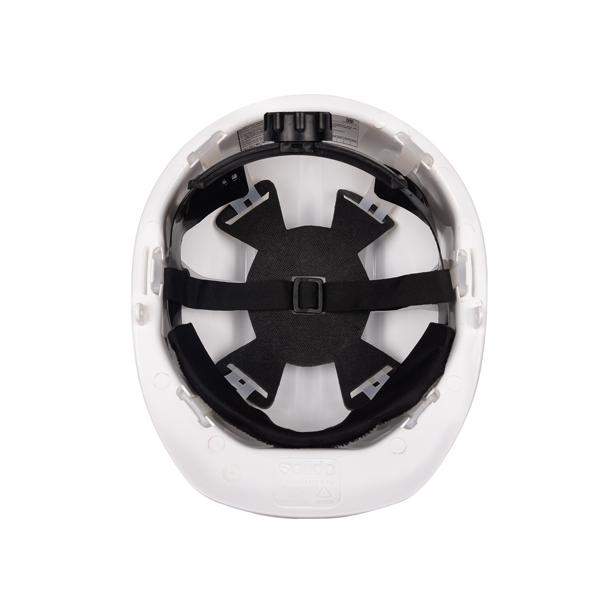 L&T SuFin Brand - Solido HDPE White Modular Safety Helmets Pro HA03R_1