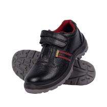 L&T SuFin Brand - Solido Veera SY08 Split Barton Print Steel Toe Safety Shoes Black_0