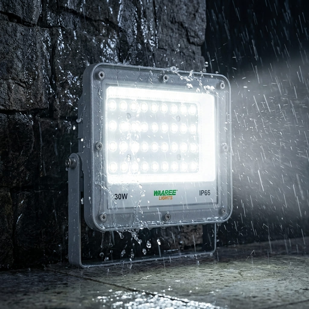 WAAREE 30 W Warm White IP65 4 kV 3000 Lumen WASL-30W NEO LED Flood Lights_4