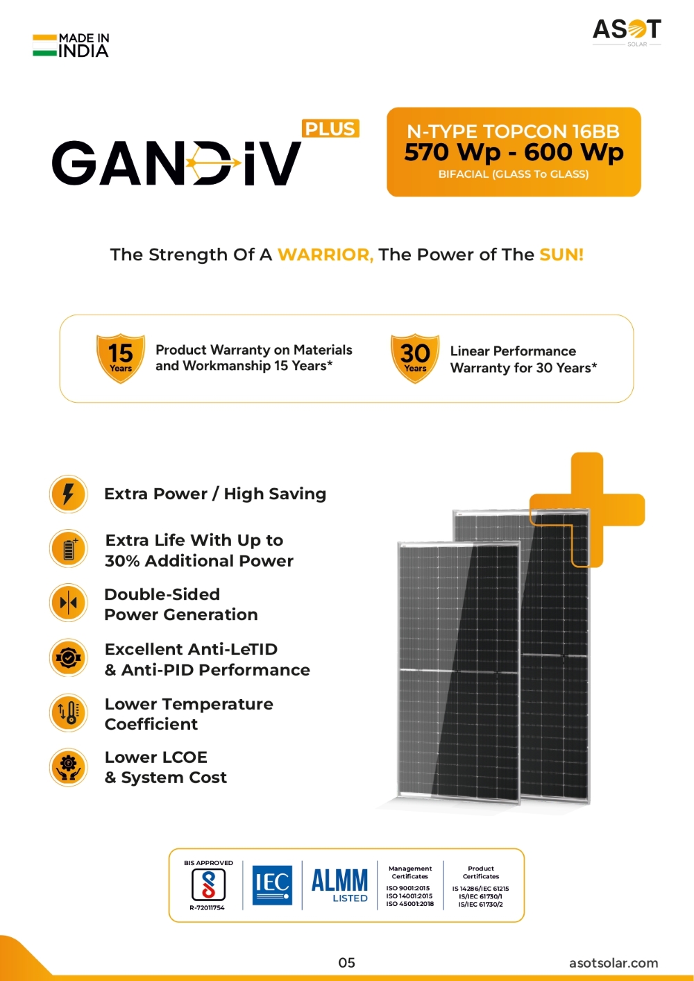 ASOT AS590DCR 590 W Half-cut N-type TOPCon Solar Panel_1