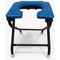 Livables Foldable and Movable Commode Chair Iron Frame_0