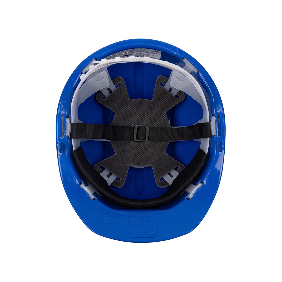 L&T SuFin Brand - Solido HDPE Blue Modular Safety Helmets Pro - HA02N_1