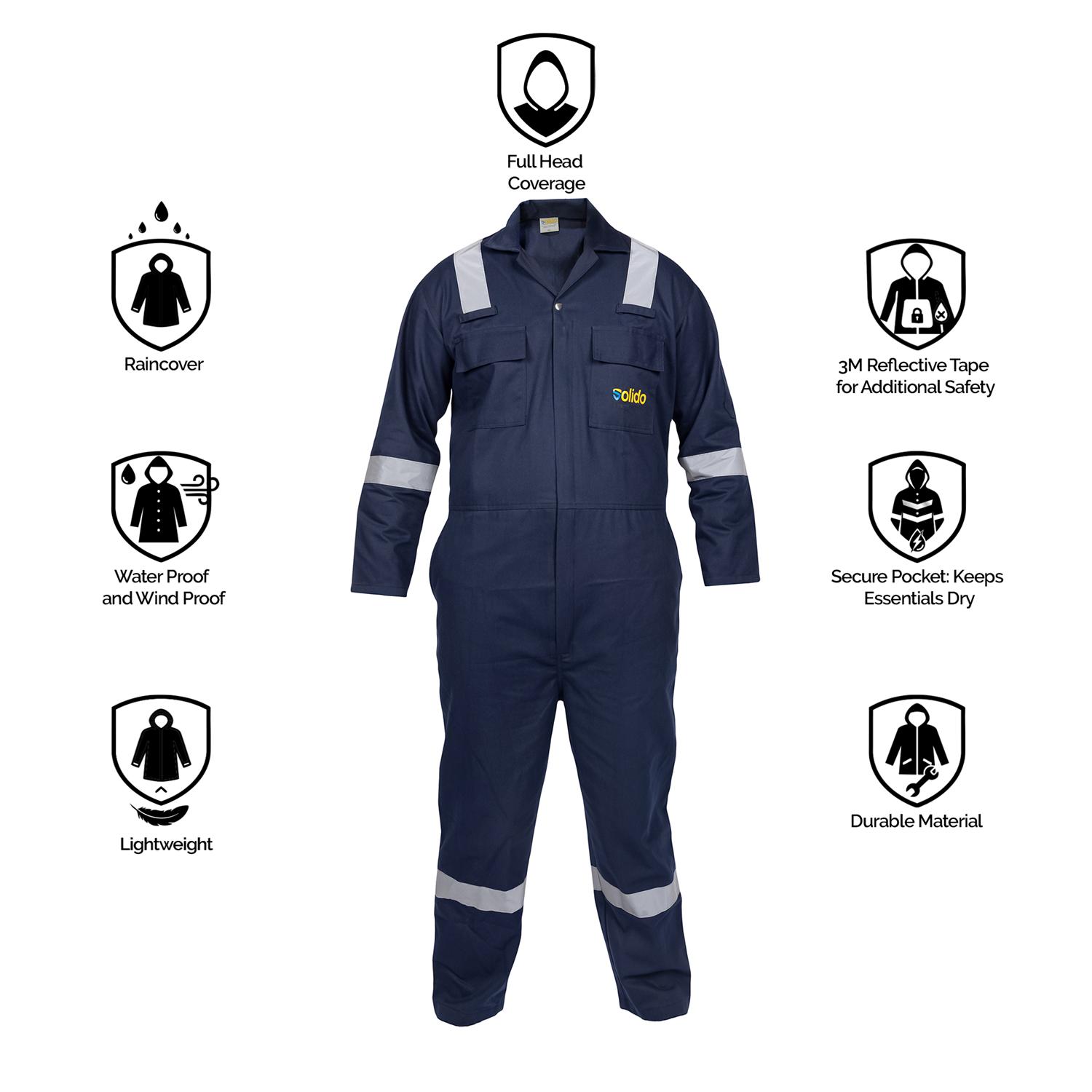 L&T SuFin Brand - Solido Full Sleeves 100% - Cotton Safety Suit Workcore Pro_2
