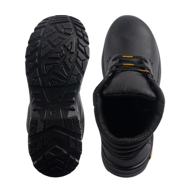 Mallcom Docker S1 Whisker Grain Leather Steel Toe Safety Shoes Black_1