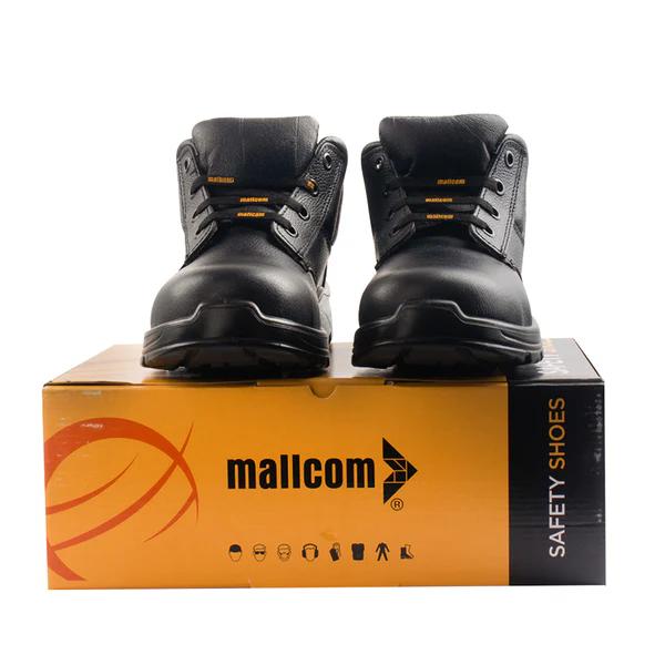 Mallcom Docker S1 Whisker Grain Leather Steel Toe Safety Shoes Black_3