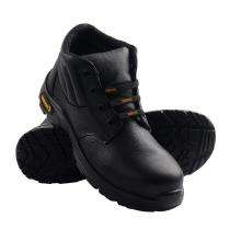 Mallcom Docker S1 Whisker Grain Leather Steel Toe Safety Shoes Black_0