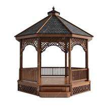 Raj Mild Steel Gazebo 10 x 15 x 10 ft_0