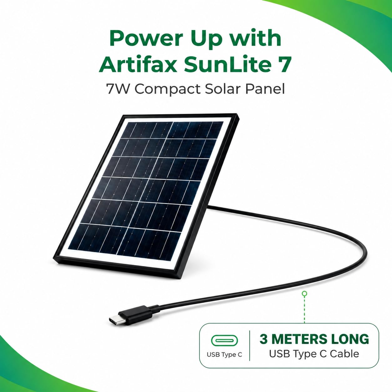 Artifax ART-SP-7W 7 W Monocrystalline Silicon Solar Panel_1