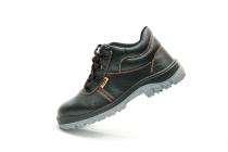 McLaren High Real Leather Steel Toe Safety Shoes Black_0