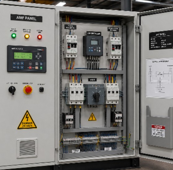 Mild Steel 5 kVA Wall Mount AMF Panel_1