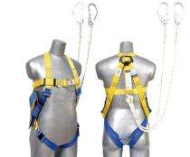 Polyester Full Body Chest D-Ring Safety Harness 1.8 m_0