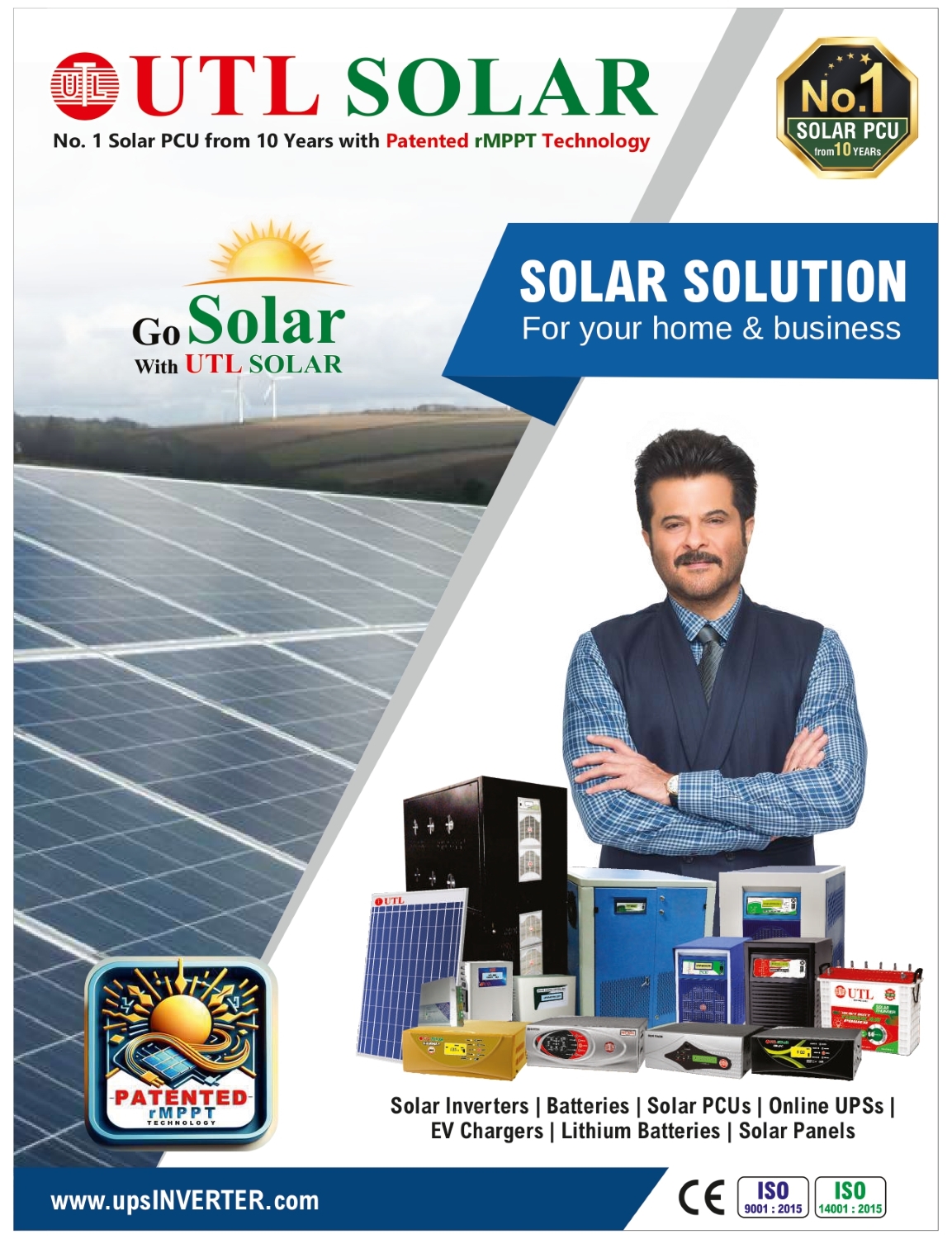 UTL MARS 10 kVA 400 V Three Phase Sine Wave PWM with MPPT Off Grid Solar Inverter_1