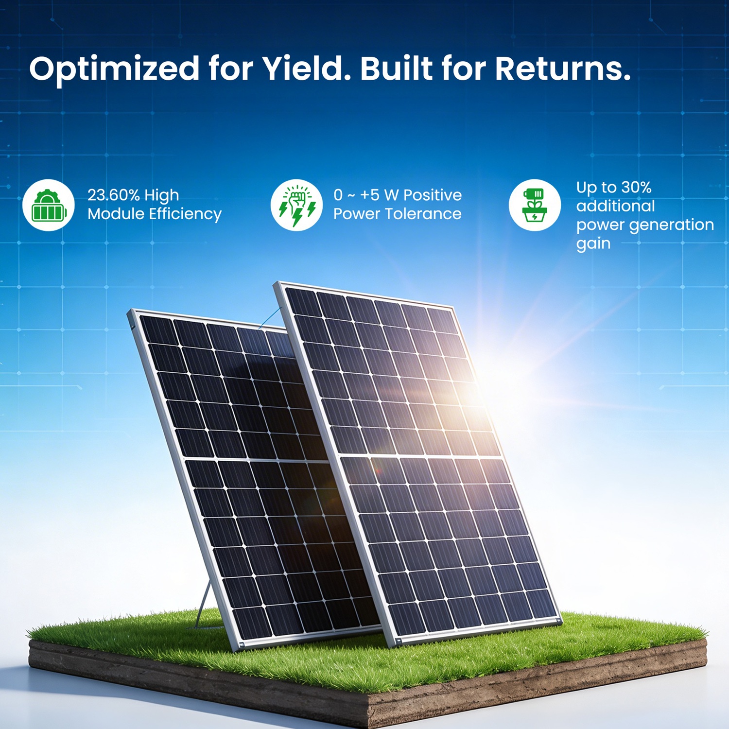 Avaada Electro AVN72M10LG2 600 W N-Type Bifacial Solar Panel_2