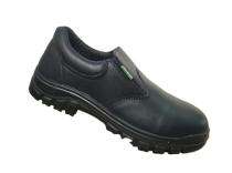 ARMOUR Slip-on-PU Leather Steel Toe Safety Shoes Black_0