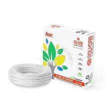 Polycab 1 sqmm FRLF Electric Wire White 90 m_0