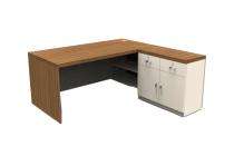 Shaaspace Cabin Office Tables White and Brown Engineered Wood_0