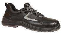 Real Leather Steel Toe Safety Shoes Black_0