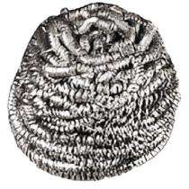 Stainless Steel Cleaning Scrubber 4 cm Silver_0