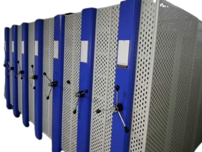 Space Planners Mild Steel 70 kg 7.5 ft Mobile Compactor Storage_1
