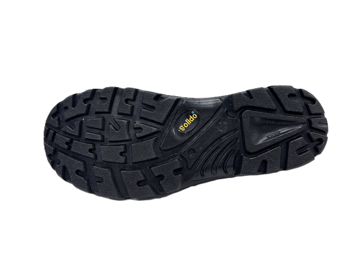 L&T SuFin Brand - Solido Base Genuine Leather Barton Print Steel Toe Safety Shoes Black_3