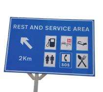 Rest and Service Signages 4000 x 3000 mm Pole Mounted Retro Reflective Sheet_0