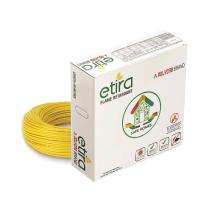 Polycab 0.75 sqmm ETIRA FR Electric Wire Yellow 90 m_0