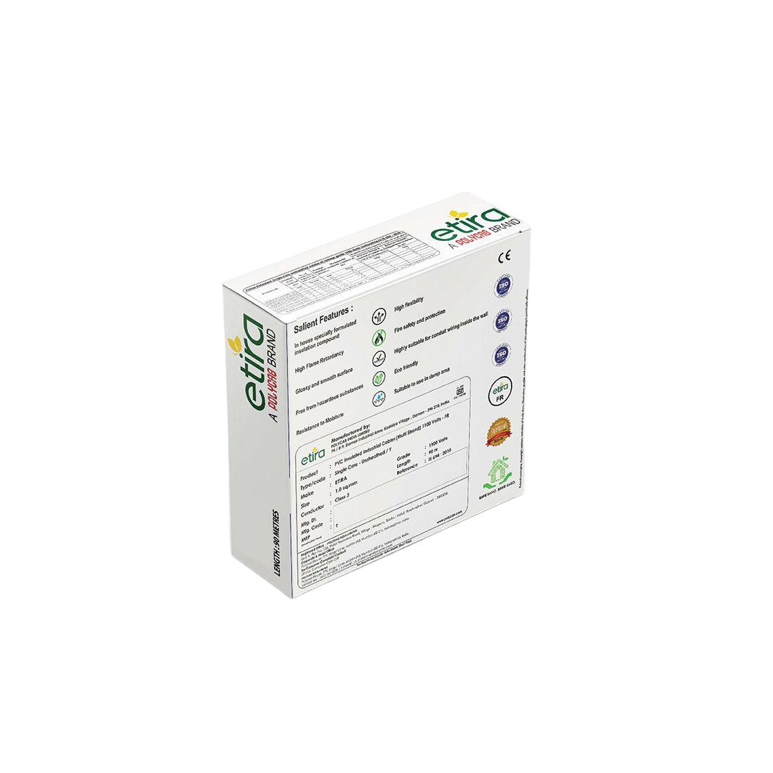 Polycab 0.75 sqmm ETIRA FR Electric Wire Green 90 m_2