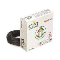 Polycab 1 sqmm ETIRA FR Electric Wire Black 90 m_0