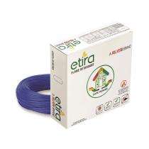 Polycab 6 sqmm ETIRA FR Electric Wire Blue 90 m_0