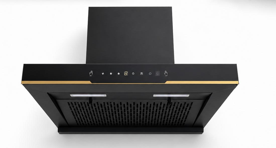OEM 503 60 Black Wall Mounted Chimney 1600 CMH_2