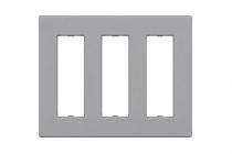 CPL CV5103 3 Module Grey Modular Switch Plate Cover_0