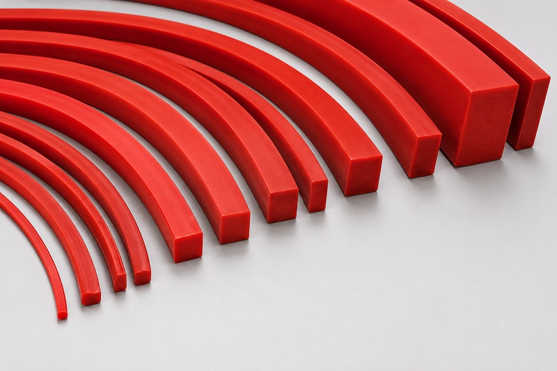 UMABOND 100 m Silicone Flat Rubber Strip SILSTRIP Red_1