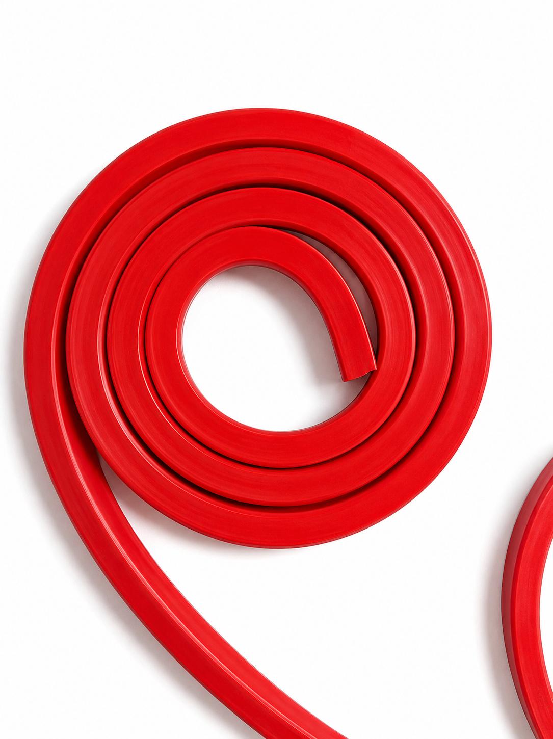 UMABOND 100 m Silicone Flat Rubber Strip SILSTRIP Red_2