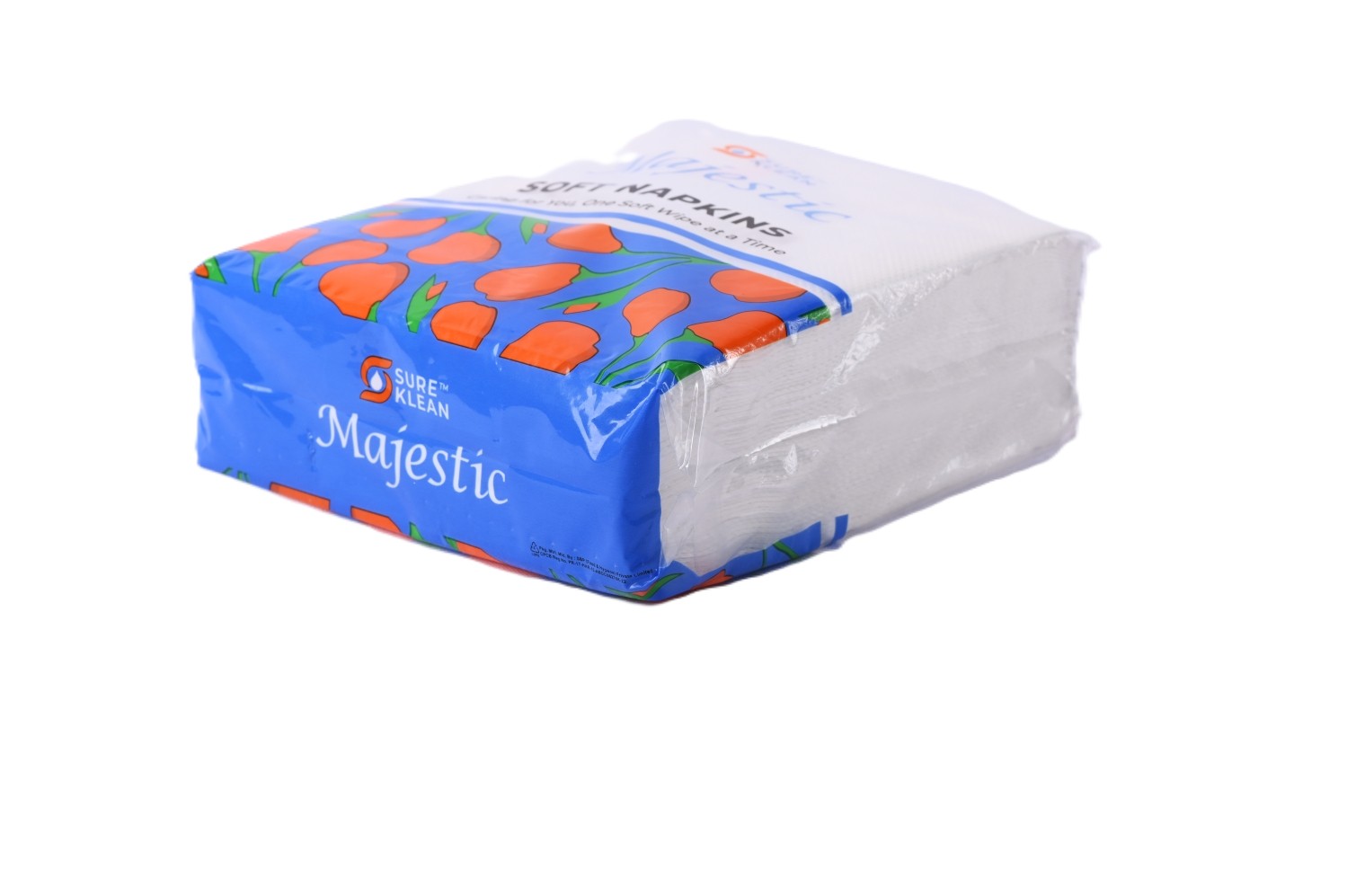 Majestic Serviette Tissue Paper Pack Plain 30 x 30 cm White_4
