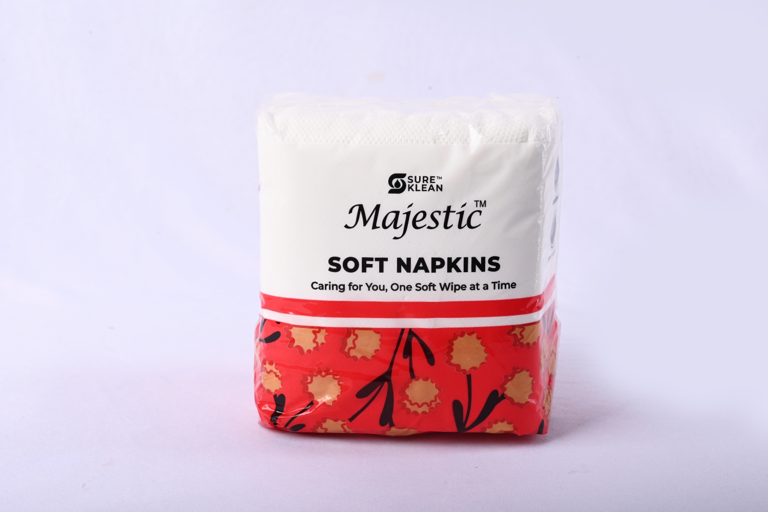 Majestic Serviette Tissue Paper Pack Plain 27 x 30 cm White_2
