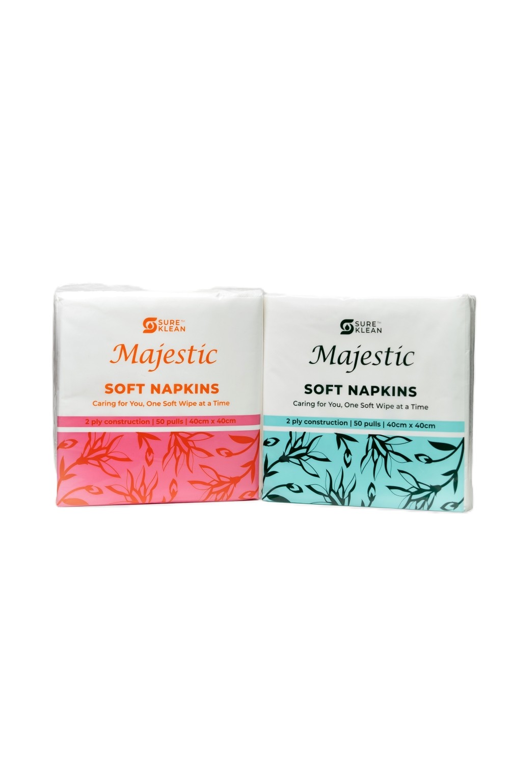 Majestic Serviette Tissue Paper Pack Plain 40 x 40 cm White_3