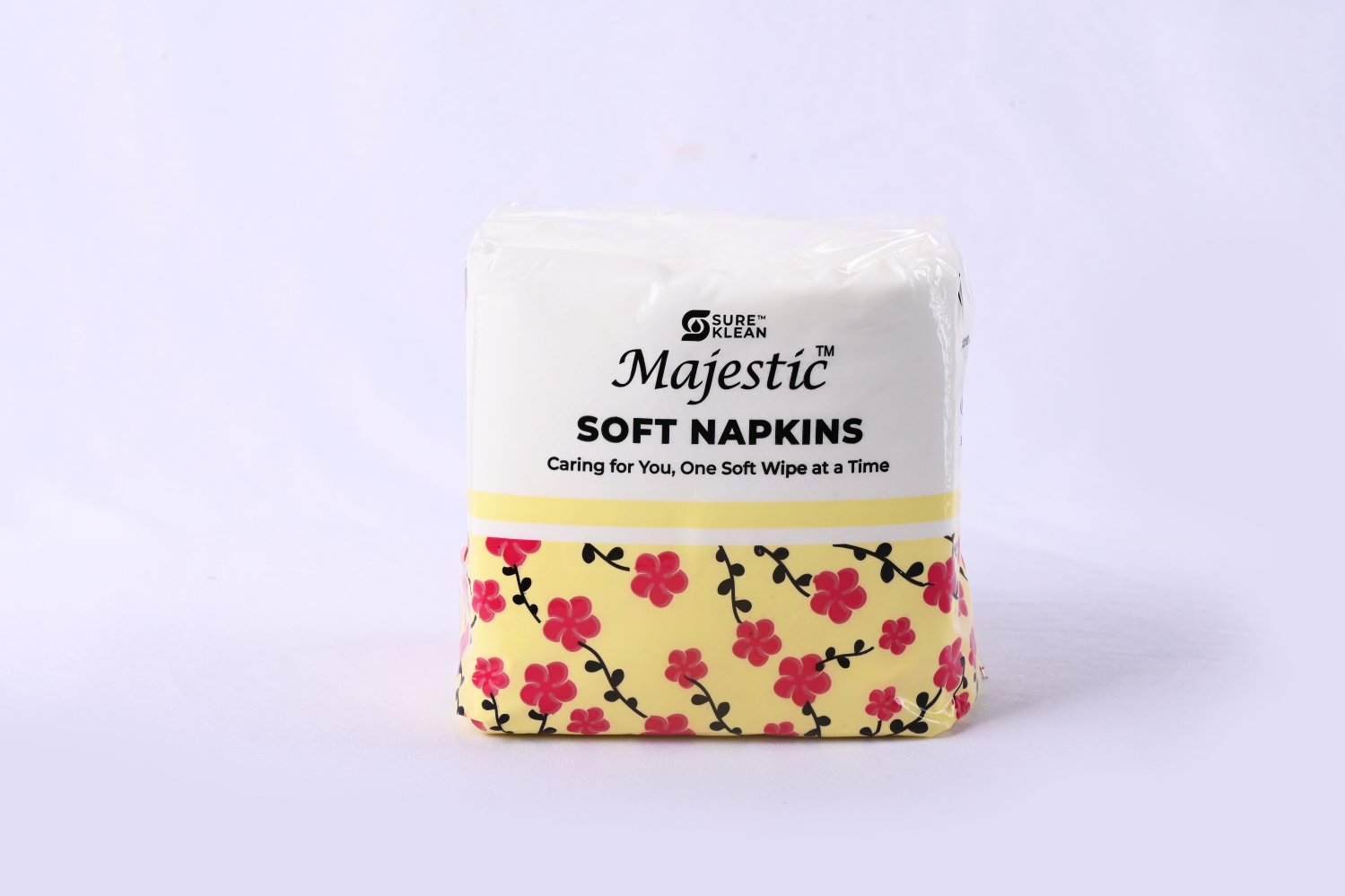 Majestic Serviette Tissue Paper Pack Plain 27 x 27 cm White_2