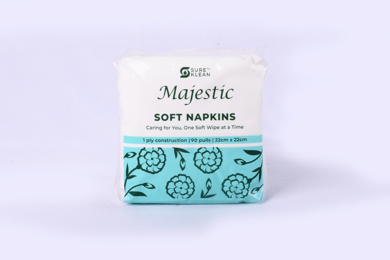 Majestic Cocktail Tissue Paper Pack Plain 22 x 22 cm White_2