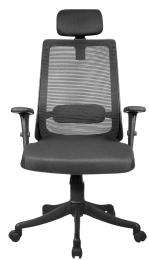 Shaaspace Revolving Black 1080 x 635 x 605 mm Stainless Steel Office Chairs_0