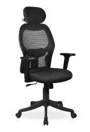 Shaaspace Revolving Black 1080 x 635 x 605 mm Stainless Steel Office Chairs_0