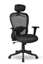 Shaaspace Revolving Black 1080 x 635 x 605 mm Stainless Steel Office Chairs_0