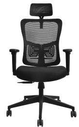 Shaaspace Revolving Black 1080 x 635 x 605 mm Stainless Steel Office Chairs_0