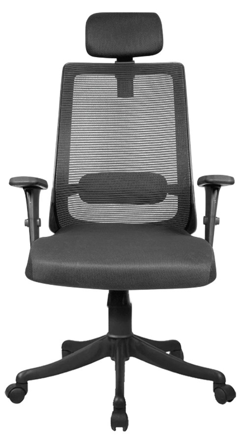 Shaaspace Revolving Black 985 x 635 x 605 mm Stainless Steel Office Chairs_1